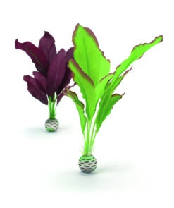 OASE BiOrb Seidenpflanzen Set Mittel Grün & Lila (46101)